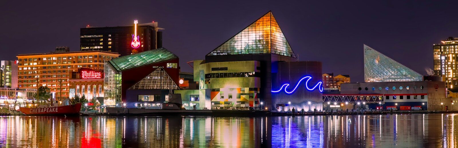 brown and green building near body of water during night time